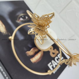 جاشمعی صدفی طلایی پروانه دار