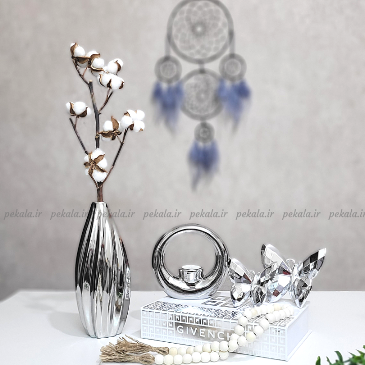 گلدان پرتلند نقره ای