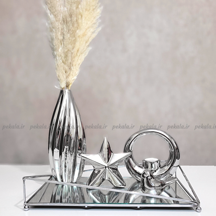 گلدان پرتلند نقره ای