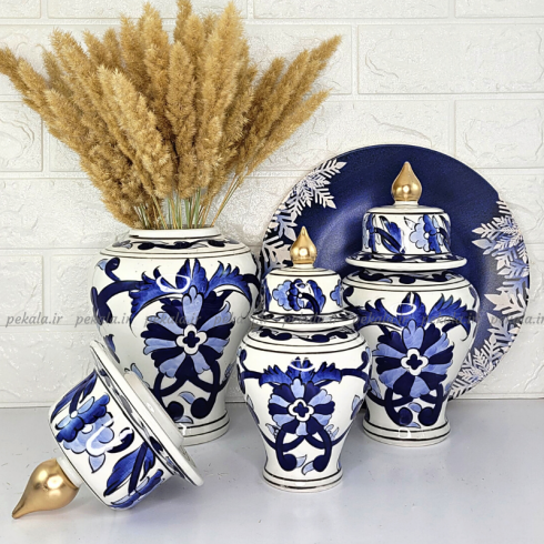 کاپ گلدان جینجرجار قلم آبی