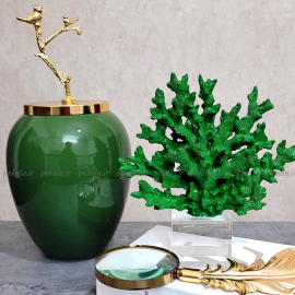 مرجان پایه کریستال سبز