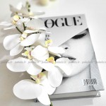 گل ارکیده لمسی سفید