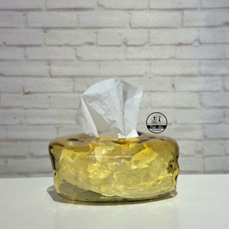 گلدان و جادستمالی دفرمه عسلی ۱